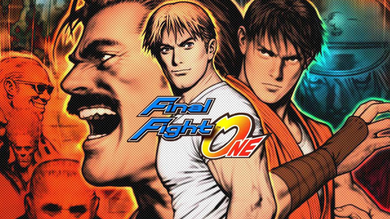 Cover artwork with Haggar, Guy, and Cody