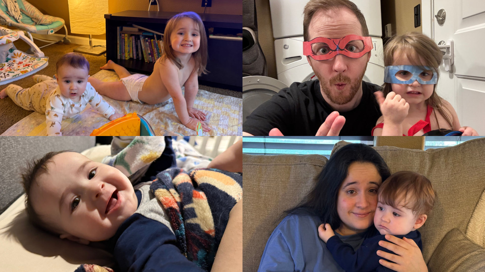 Photo collage of the Sulzbach family
