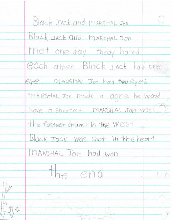 A scanned page of "Black Jack & Marshal Jon"